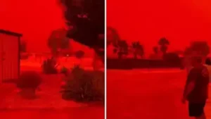 Avustralya’da Gökyüzü Kan Kırmızı: Carnarvon’da Toz Fırtınası Paniği